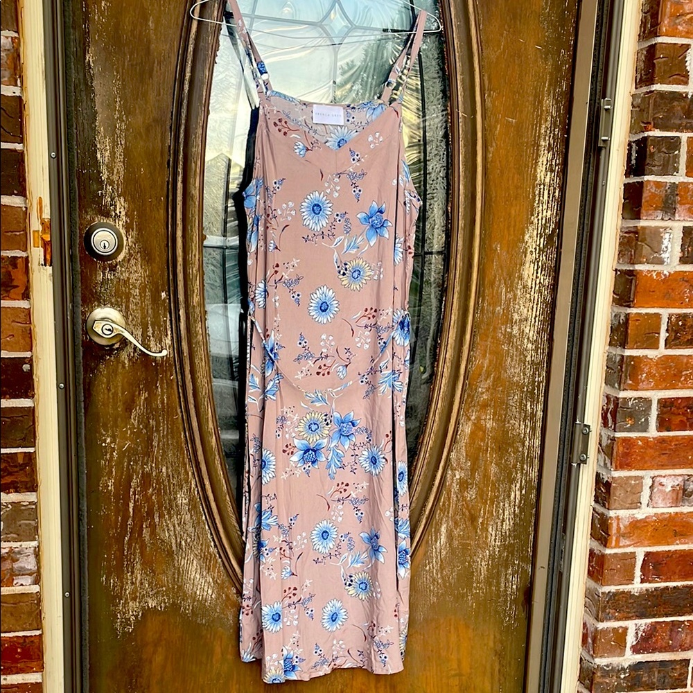 FRENCH GREY Maxi Dress! Size Large